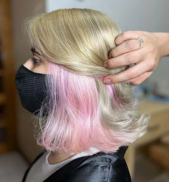 Pink Skunk Hairstyle