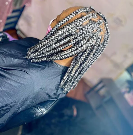 Large Silver Braids