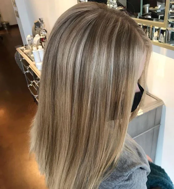 Partial Blonde Highlights