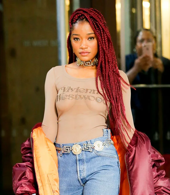 Keke Palmer red braids