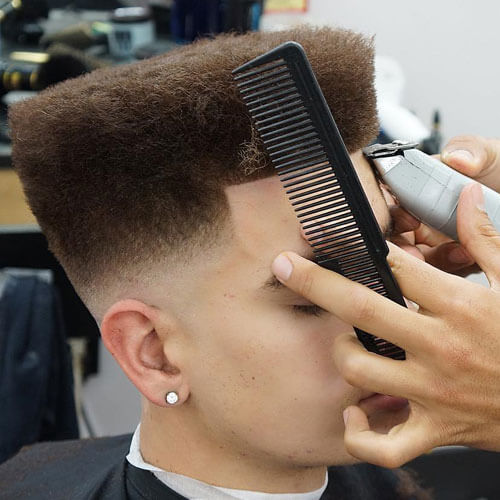 High Flat Top With Mid Temp Fade