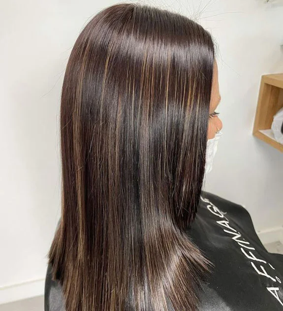 Blonde Hair with Brown Highlights