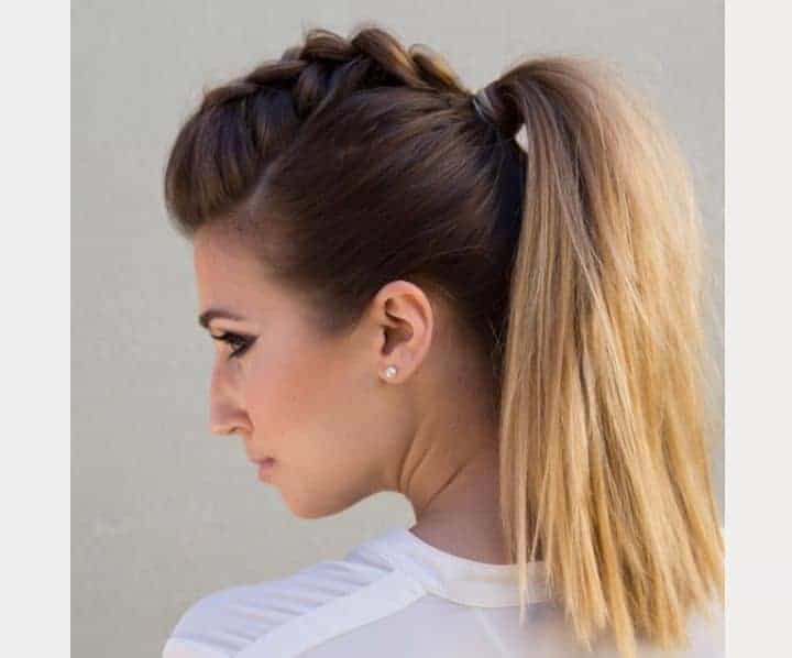 Faux-hawk Ponytail