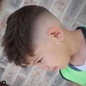 Casual Forward Swept Hairstyle With High Fade