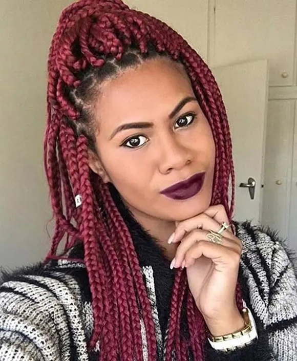 Half-Up And Half-Down Braids