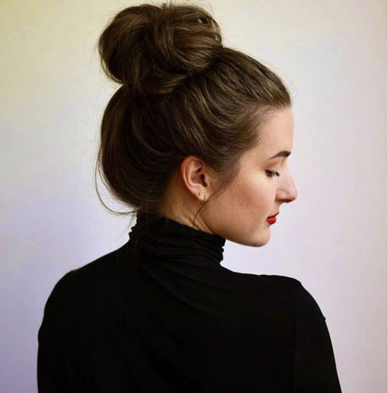 Messy Bun with Thin Hair