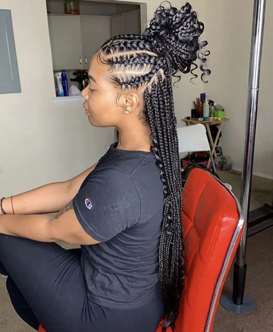 Half Up Half Down Goddess Braids