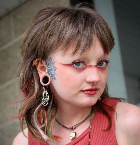 E Girl Shag Mullet