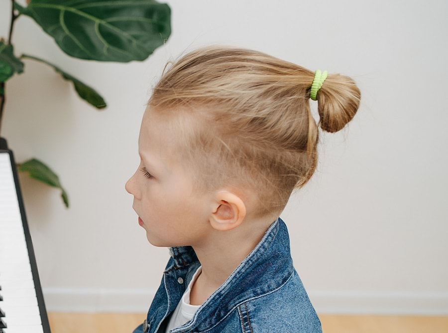 man bun for boys