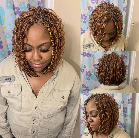 Bob Bohemian Box Braids