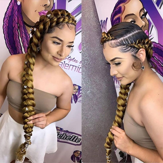 Golden butterfly braids