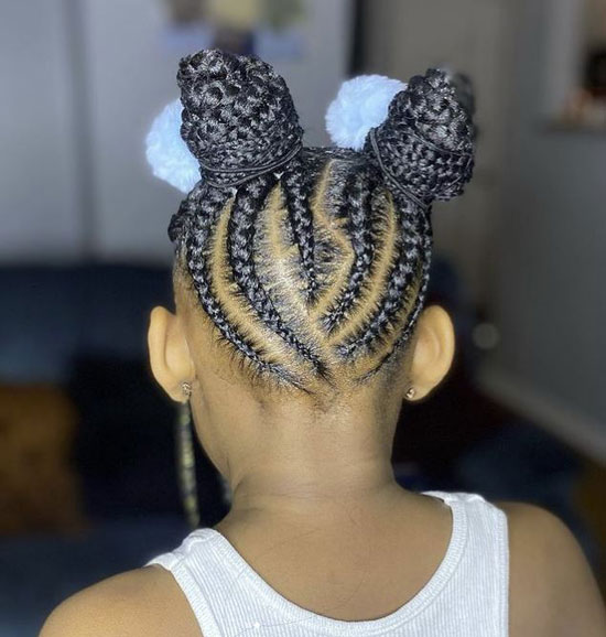 Lemonade Kids Braids Two Buns