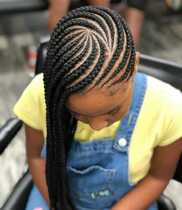 Lemonade braids cornrows