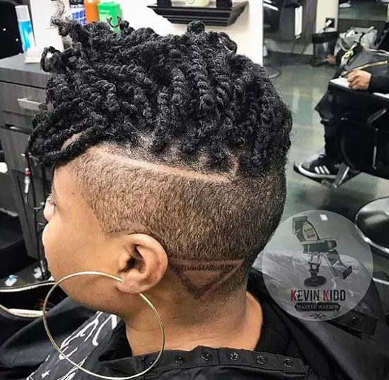 Twist with Shaved Sides And Back