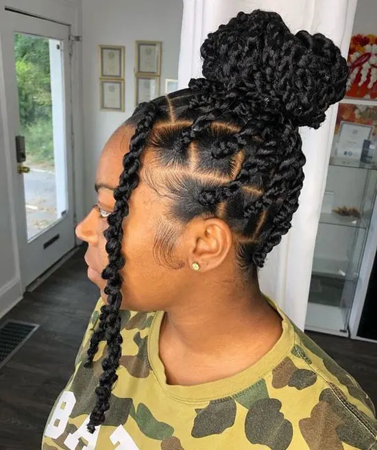 Box Braids With passion Twist