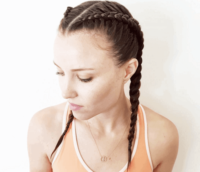 Boxer Hair braid ponytail