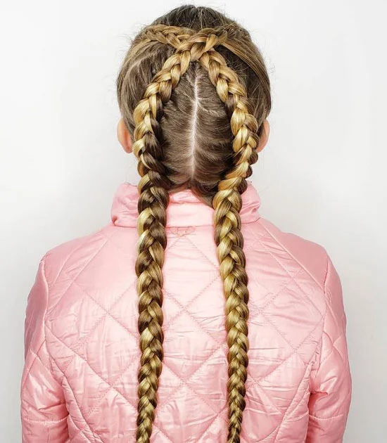 Criss Cross Dutch Braids