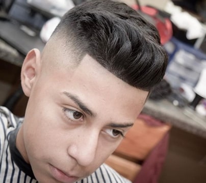 Quiff Hairstyle With High Fade