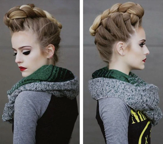 Braided Pompadour