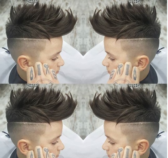 Medium Length Mohawk Boy Haircut