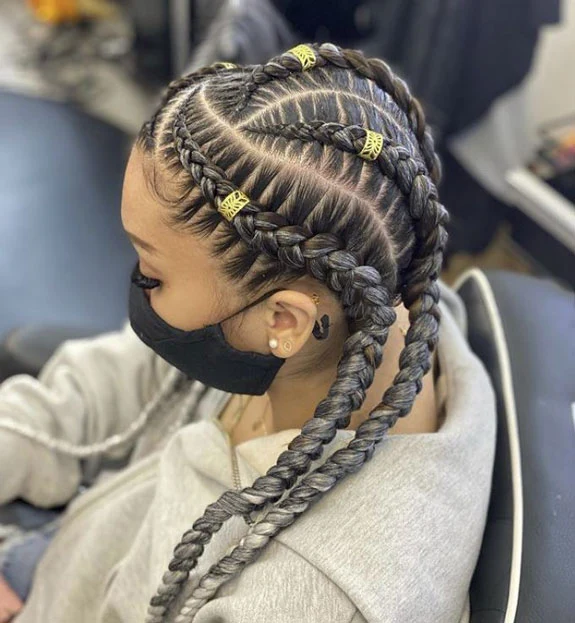 Jumbo Braided hairstyle