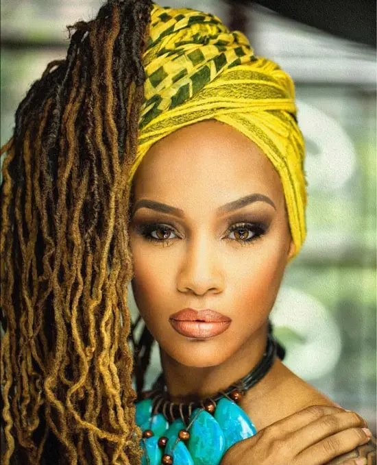 Soft Locs with Head Wraps