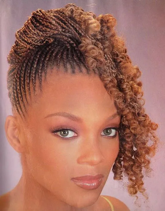 Cornrow Style Side Fringe