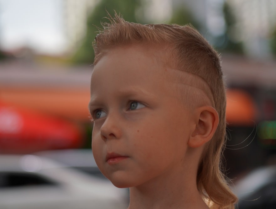 straight mullet hair for boys