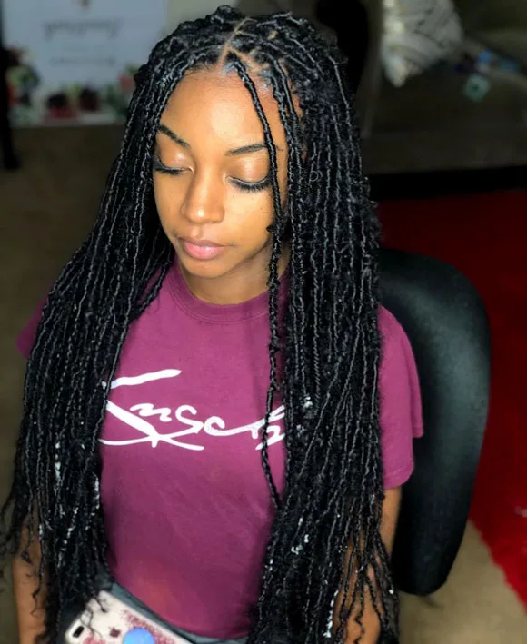 Small distressed locs