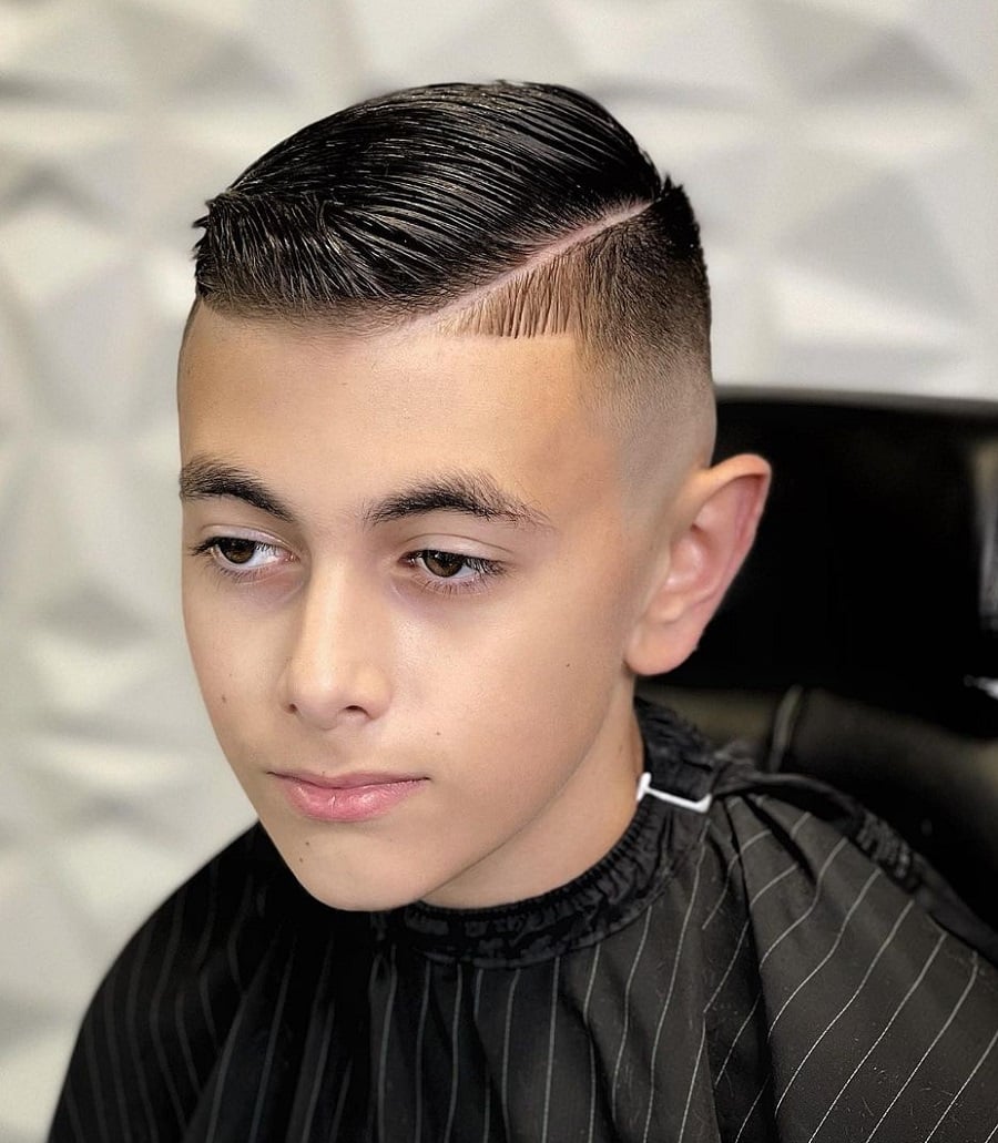 bald fade haircut for kids