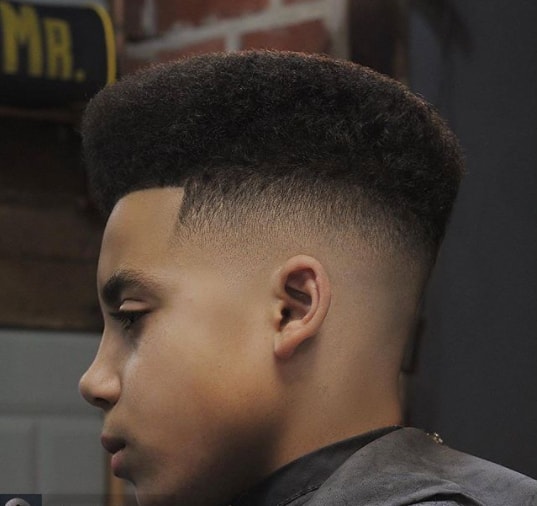 Undercut with Flat Top Boy Haircut