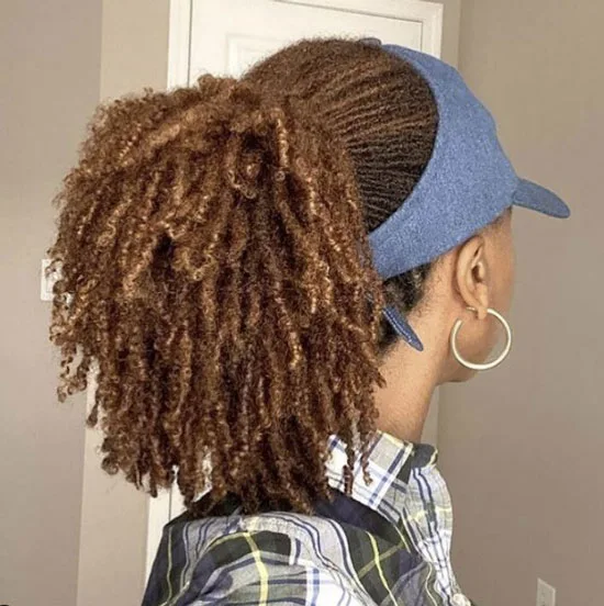 Micro Locs into a Ponytail