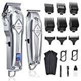 Limural Hair Clippers for Men + Cordless Close Cutting T-Blade Trimmer Kit,...