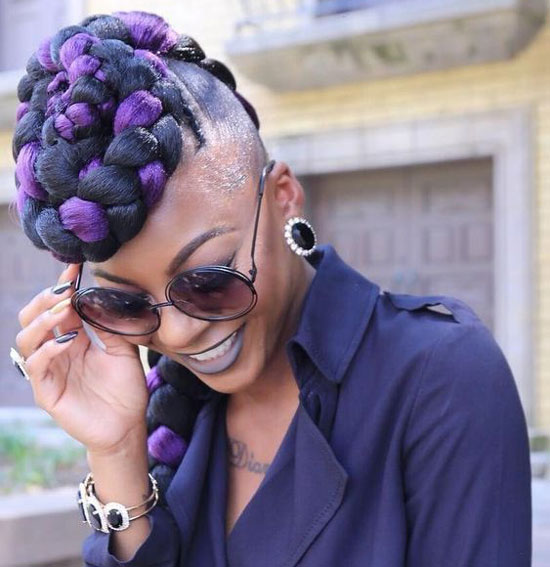 Purple Updo