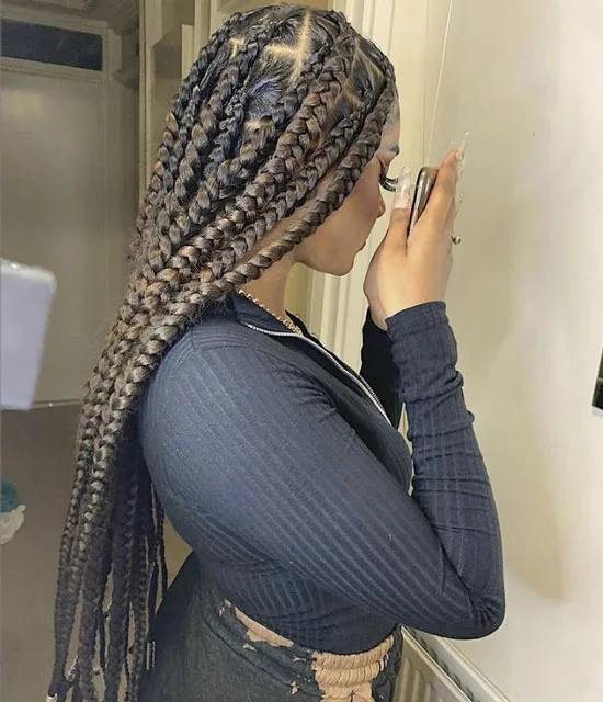 Long Jumbo Knotless Braids