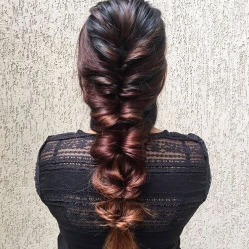 Folded Mermaid Hairstyle