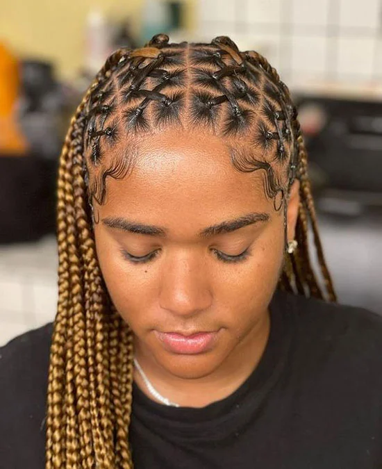 Knotless Criss Cross Braids