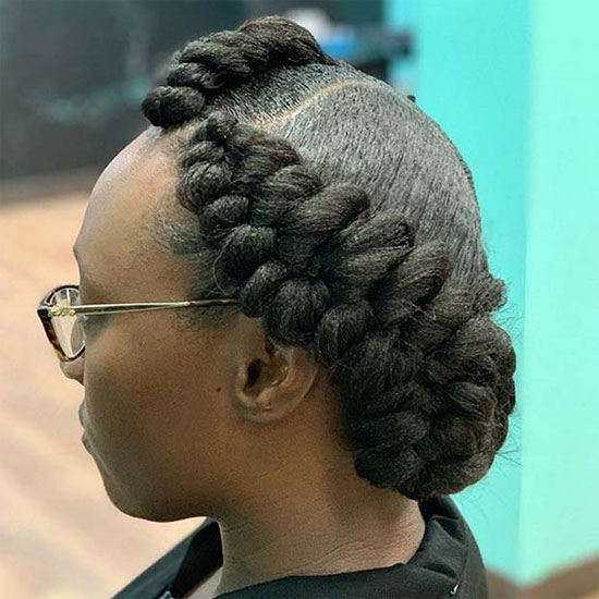 Butterfly braid updo