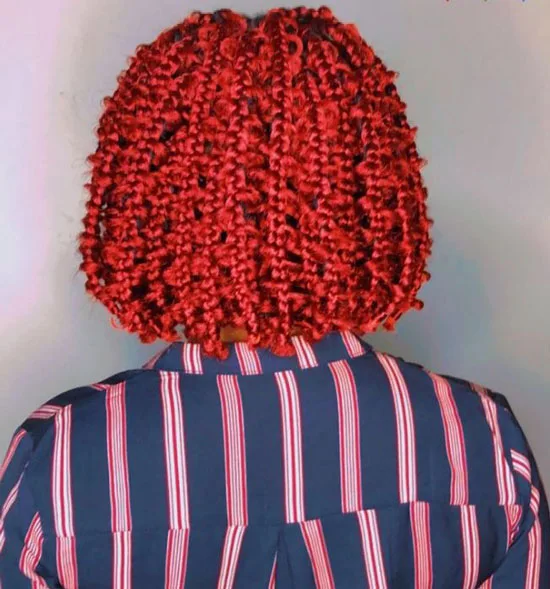 Red Bob Jungle Braids