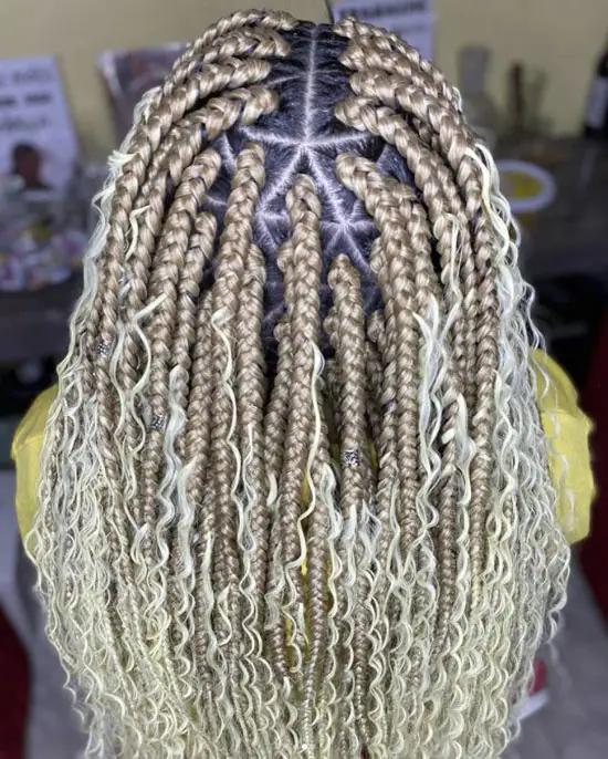 Jumbo Knotless Goddess Box Braids