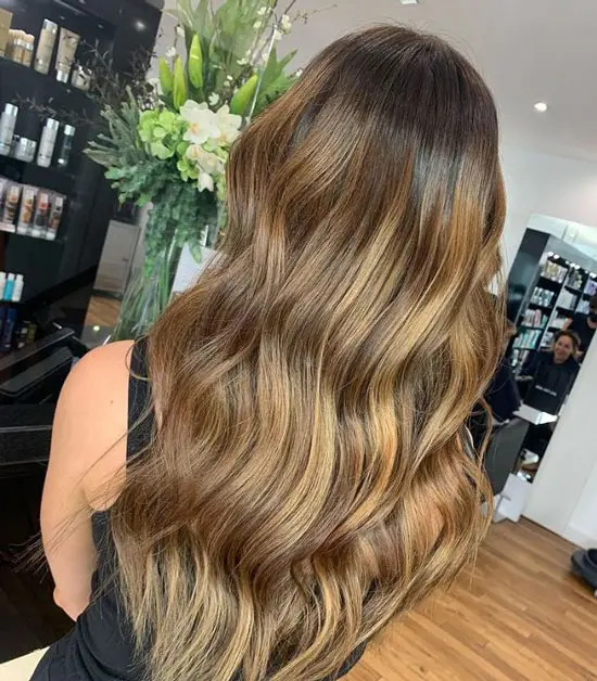 Caramel Balayage Waves