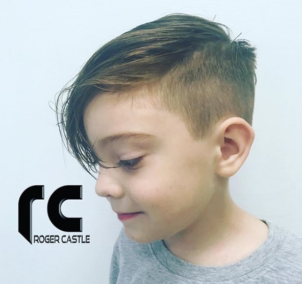 Side Swept Long Hair For Boys