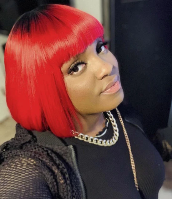 Red Quick Weave Bob