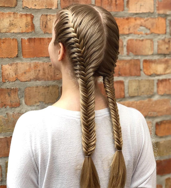 Dual Fishtail Braid