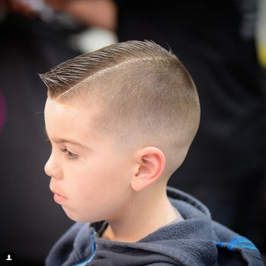 Short top Fringes and Shaved Side