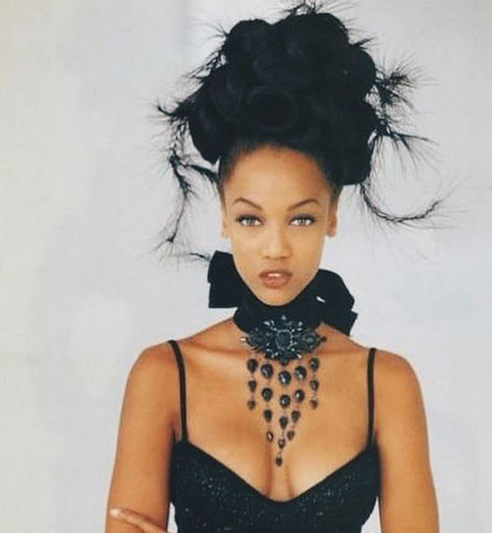 Tyra Banks Updo Hairstyle