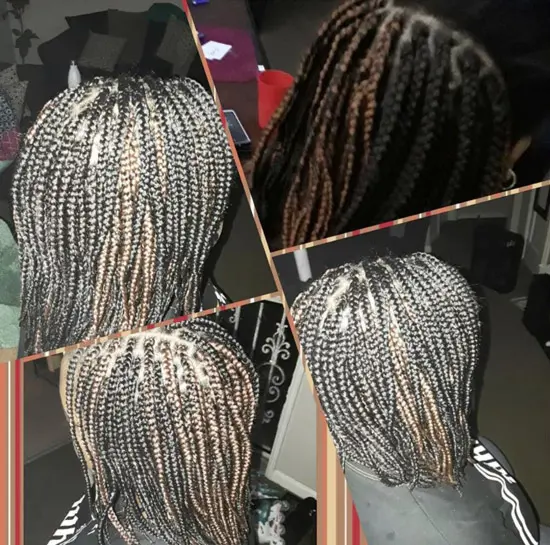 Short Small Box Braids