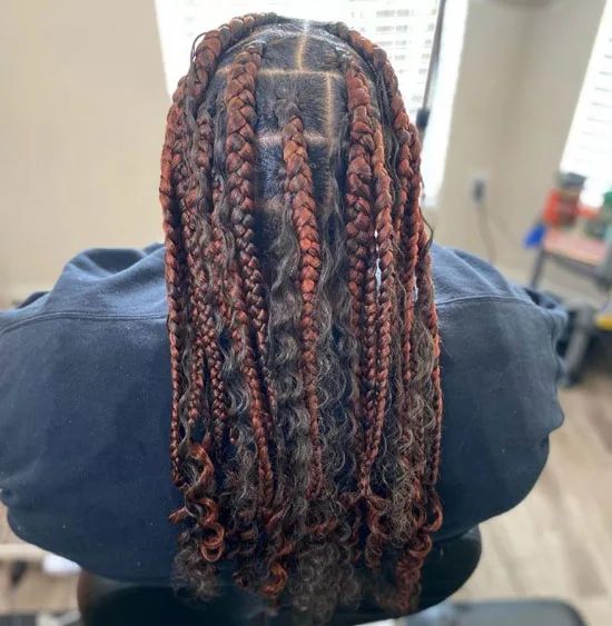 Coi Leray Braids with Curls