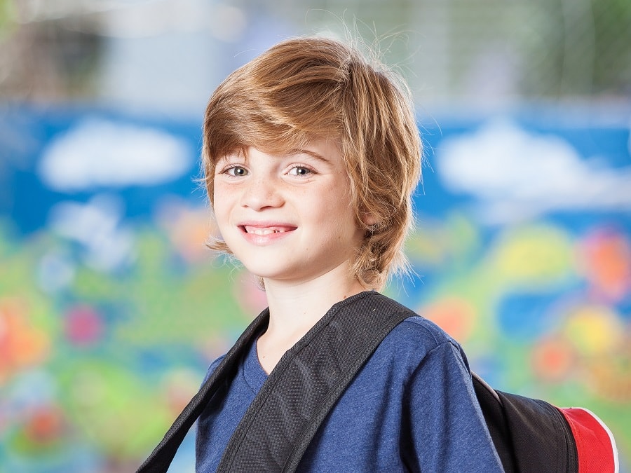 medium haircut for school boy