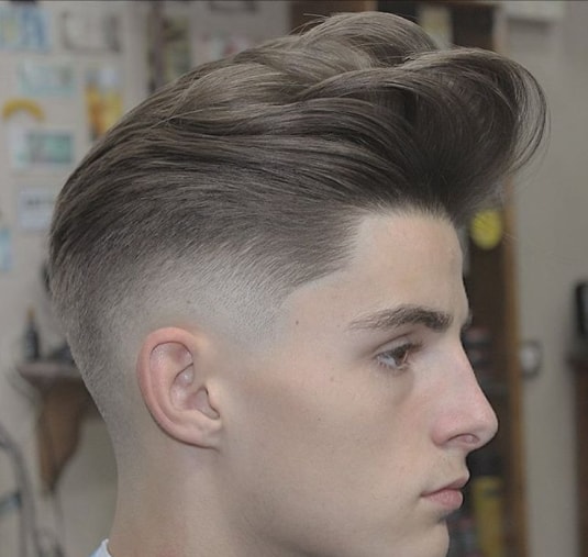 Long Layered with Skin Fade Boy Haircut